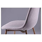 Стілець Лучія DC-350 База метал бук / Світло сірий, фото 2