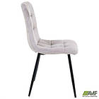 Стілець Cherry-C чорний/вельвет світло-сірий, фото 8