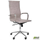 Крiсло Slim HB Хром Tilt WAX Light Grey, фото 5