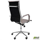 Крiсло Slim HB Хром Tilt WAX Light Grey, фото 9