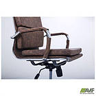 Крiсло Slim FX HB Хром Tilt WAX Coffee, фото 3