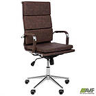 Крiсло Slim FX HB Хром Tilt WAX Coffee, фото 5