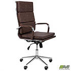 Крiсло Slim FX HB Хром Tilt WAX Coffee, фото 6