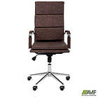 Крiсло Slim FX HB Хром Tilt WAX Coffee, фото 7