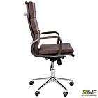 Крiсло Slim FX HB Хром Tilt WAX Coffee, фото 8