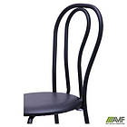 Стілець Тюльпан чорний Шкірозамінник чорний, фото 2