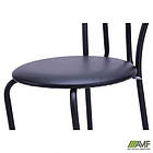 Стілець Тюльпан чорний Шкірозамінник чорний, фото 3