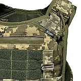 Розвантажувальна система плитоноска Classic (CORDURA 1000D) від EAST GEAR піксель ЗСУ ММ-14 на швидкозйомах, фото 3