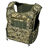 Розвантажувальна система плитоноска Classic (CORDURA 1000D) від EAST GEAR піксель ЗСУ ММ-14 на швидкозйомах, фото 2