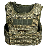 Розвантажувальна система плитоноска Classic (CORDURA 1000D) від EAST GEAR піксель ЗСУ ММ-14 на швидкозйомах, фото 4