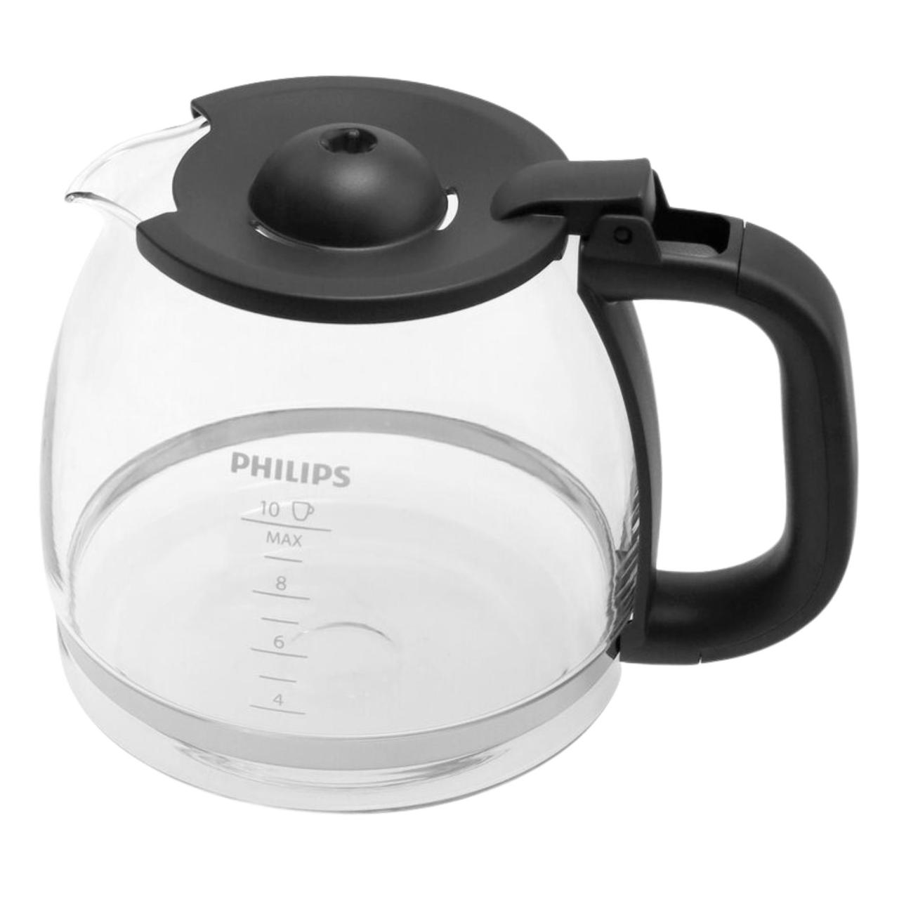 Скляна колба до кавоварки PHILIPS/SAECO  Essentials Collection, SERIES 1000 із чорною ручкою для кавоварок