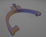 Пластикове кріплення шарнір для навушників запчастини HyperX Cloud Orbit S Audeze Mobius Penrose, фото 2