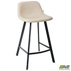 Стілець барний Clint шкірозамінник кремовий, фото 5