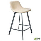 Стілець барний Clint шкірозамінник кремовий, фото 6