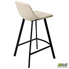 Стілець барний Clint шкірозамінник кремовий, фото 9