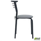 Стілець Маркос чорний Шкірозамінник сiрий, фото 8