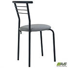 Стілець Маркос чорний Шкірозамінник сiрий, фото 9