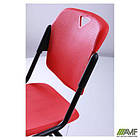 Стілець Рольф чорний пластик червоний, фото 2