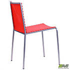 Стілець Санта-Фе (Кафе-1) алюм пластик червоний, фото 9