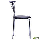 Стілець Маркос хром Шкірозамінник чорний, фото 2