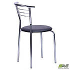 Стілець Маркос хром Шкірозамінник чорний, фото 4