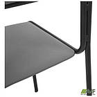 Стілець Аскона чорний Шкiрзам сірий, фото 3