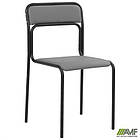 Стілець Аскона чорний Шкiрзам сірий, фото 5