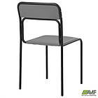 Стілець Аскона чорний Шкiрзам сірий, фото 7