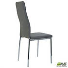 Стілець Сицилія хром Шкірозамінник сiрий, фото 9