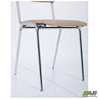 Стілець Майстер хром Шкірозамінник бежевий, фото 4