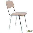 Стілець Майстер хром Шкірозамінник бежевий, фото 6