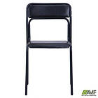 Стілець Аскона чорний ПВХ чорний, фото 8