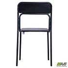 Стілець Аскона чорний ПВХ чорний, фото 9