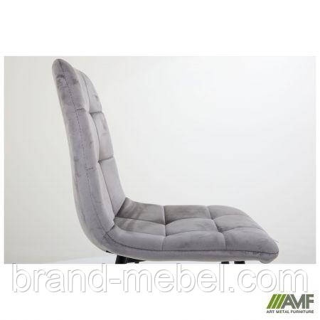 Стілець Cherry-C чорний/вельвет сірий, фото 1