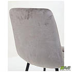 Стілець Cherry-C чорний/вельвет сірий, фото 2