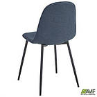 Стілець Лучія чорний зелено-синій, фото 4