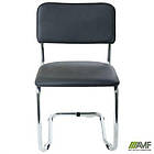 Стілець Квест хром Шкірозамінник чорний, фото 7