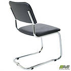 Стілець Квест хром Шкірозамінник чорний, фото 9