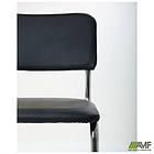 Стілець Квест хром Шкірозамінник чорний, фото 10