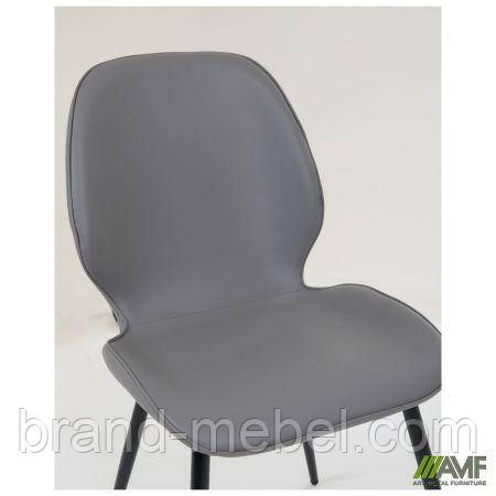 Стілець Percy чорний/шкірозамінник сірий, фото 1