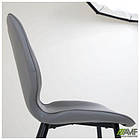 Стілець Percy чорний/шкірозамінник сірий, фото 2