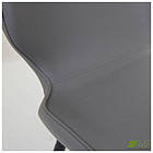 Стілець Percy чорний/шкірозамінник сірий, фото 3