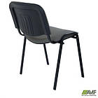 Стілець Ізо чорний Шкірозамінник сiрий, фото 8