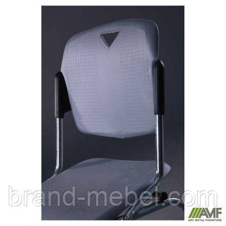 Стілець Рольф хром пластик сірий, фото 1