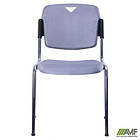 Стілець Рольф хром пластик сірий, фото 8