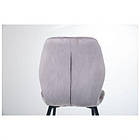 Стілець Lily чорний/вельвет сірий, фото 2