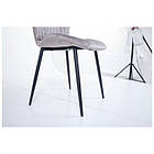 Стілець Lily чорний/вельвет сірий, фото 3