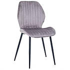 Стілець Lily чорний/вельвет сірий, фото 5