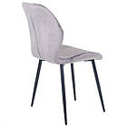 Стілець Lily чорний/вельвет сірий, фото 7