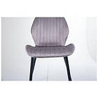 Стілець Lily чорний/вельвет сірий, фото 9